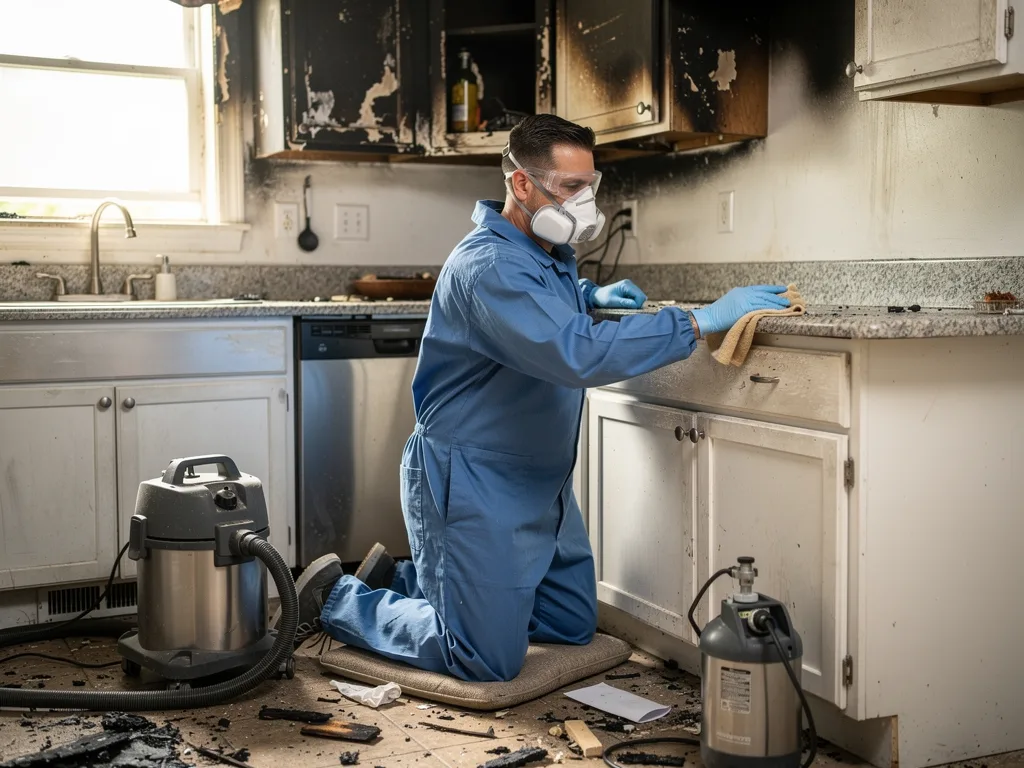 Kitchen Fire Cleanup